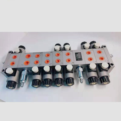 टिकाऊ 24V 6 बैंक हाइड्रोलिक वाल्व स्टील ब्लॉक के लिए सोलेनोइड वाल्व manifolds