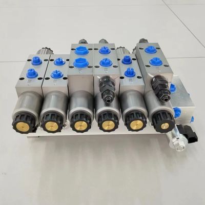 24V 6 बैंक हाइड्रोलिक वाल्व स्टील ब्लॉक के लिए सोलेनोइड वाल्व के लिए Manifolds